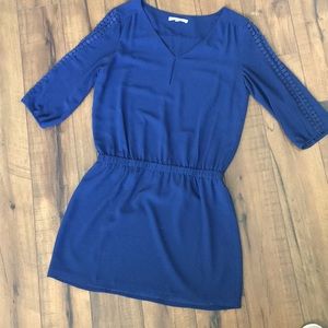 Fall dress with elastic waist